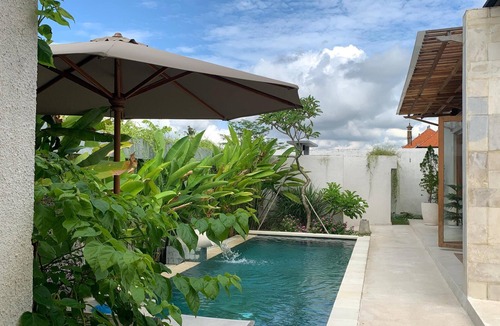 Medahan Villa | A private 200sqm entire villa, pool & rooftop with rice field view