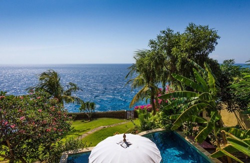 Amed Villa | Aquamarine Seaview - Oceanfront villa with Private Pool