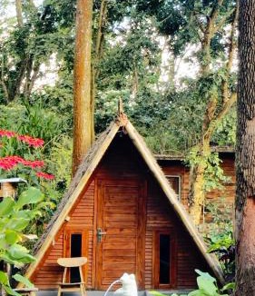 Toya Bungkah House | Triangle House and hot spring