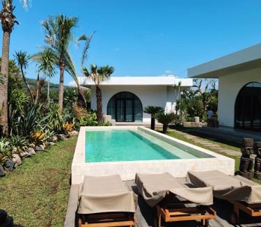 Kaliasem Villa | Villa Cactus is far from home but like your home Villa Cactus 3 BR isn't just a tropical villa in the heart of a coconut grove it's a feeling Next door Villa Sungai also offers 2 BR and 1 Bungalow Ability to accommodate 12 people