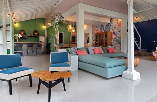 Petitenget Villa | Work From Home @Eclectic 3BR Tropical Stylish Private Villa Walk to Beach