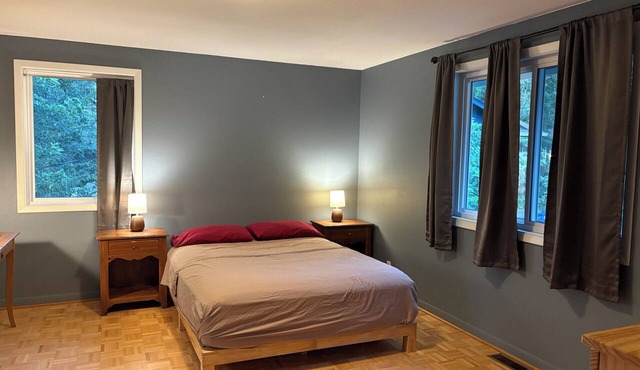 Spacious Bright Bedroom with Queen Bed
